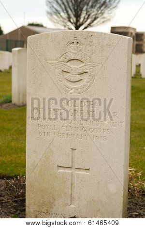 New British Cemetery In Flanders Fields Great World War