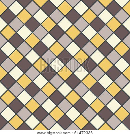 Golden Brown Mosaic Background