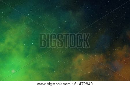 Deep dark space nebulae