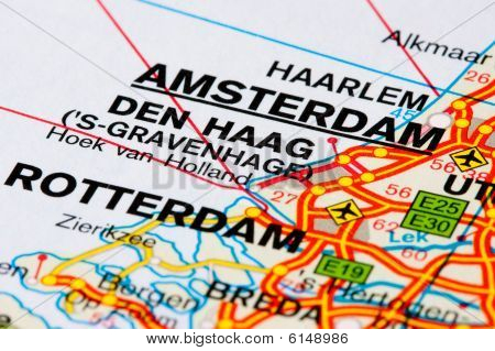 Mappa stradale dei Paesi Bassi