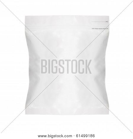 White Blank Foil Food Bag