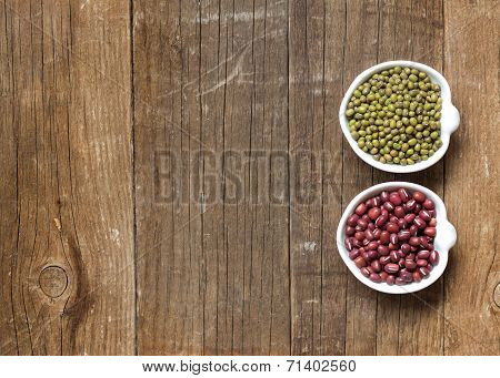 Raw Organic Azuki And Mung Beans