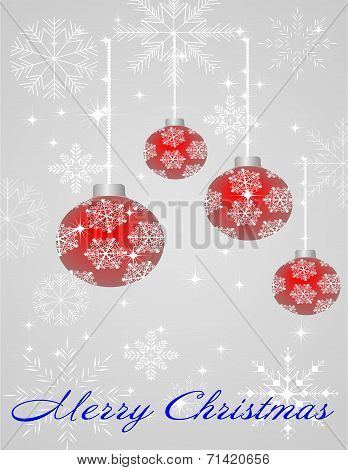 Christmas Ball With Snowflakes