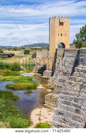 Medieval Bridge In Burgos