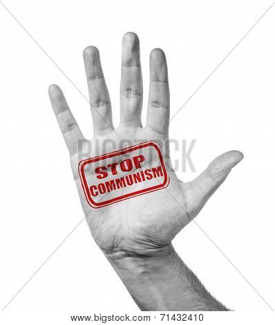 Open Hand Gesturing Stop