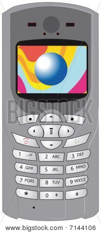 Zdejmowany telefon telefon komórkowy wektor
