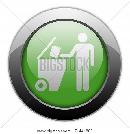Icon, Button, Pictogram Trash Dumpster