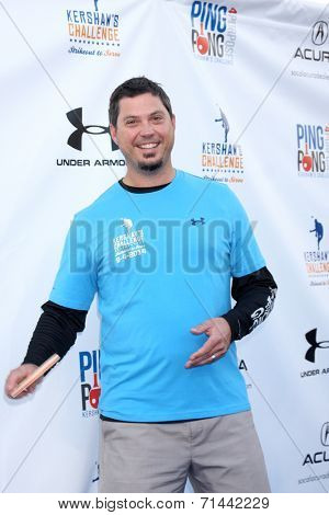 LOS ANGELES - SEP 4:  Josh Beckett at the Ping Pong 4 Purpose Charity Event at Dodger Stadium on September 4, 2014 in Los Angeles, CA