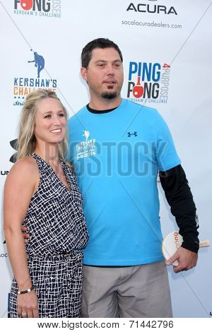 LOS ANGELES - SEP 4:  Josh Beckett at the Ping Pong 4 Purpose Charity Event at Dodger Stadium on September 4, 2014 in Los Angeles, CA