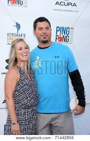 LOS ANGELES - SEP 4:  Josh Beckett at the Ping Pong 4 Purpose Charity Event at Dodger Stadium on September 4, 2014 in Los Angeles, CA