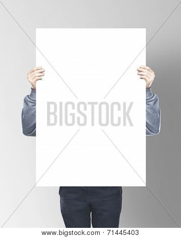 Man Holding Paper