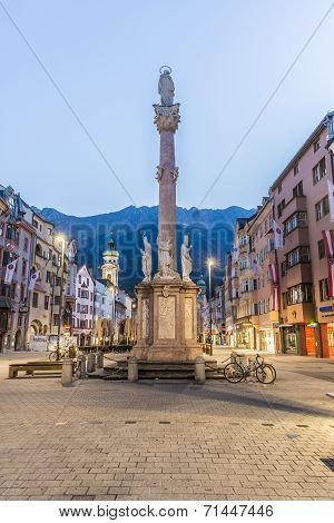 Saint Anne Column In Innsbruck, Austria.