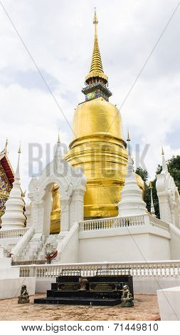 Pagoda At Wat Suan Dok In Chiang Mai, Thailand