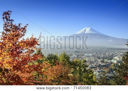 Mt. Fuji, Japan in the fall season.