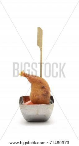 Pincho of breaded shrimp