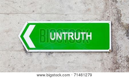 Green Sign - Untruth