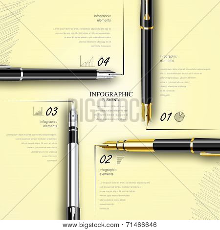 Business design template, infographic and website