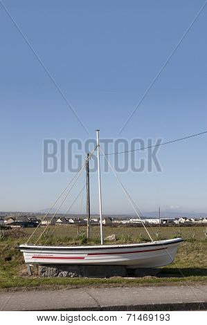 Boat Monument On Entering Ballybunion