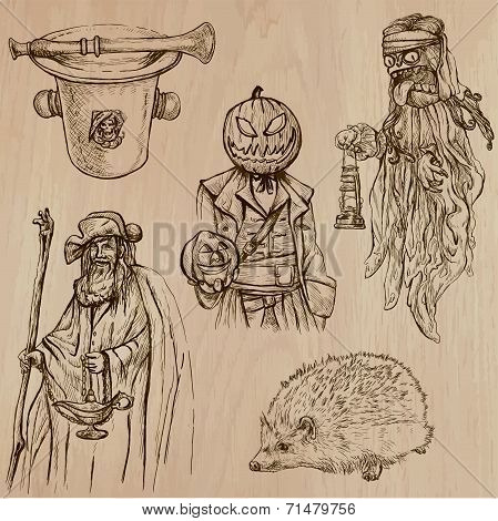 Halloween, Monsters, Magic - Vector Collection