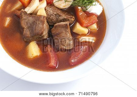Meat Soup With Red Pepper