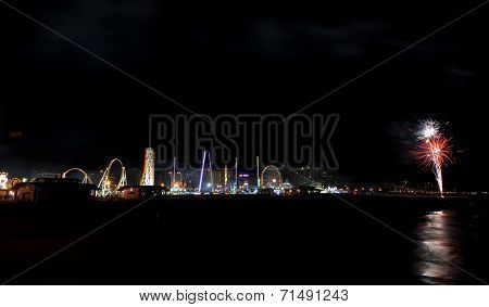 Coney Island Beach Fireworks