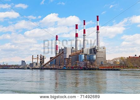 Power Plant near the river