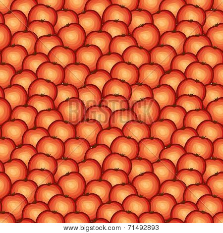 Seamless pattern with apples