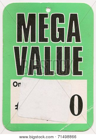 Mega Value label