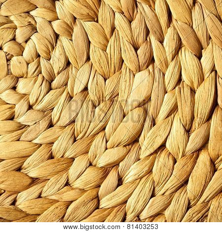 Wicker Woven Pattern For Background Or Texture