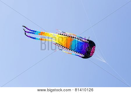 Great Octopus-like Kite In The Blue Sky
