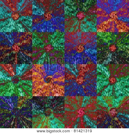 Abstract complementary colors background