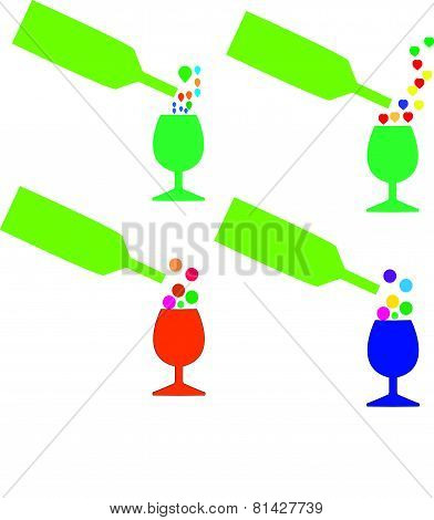 Cocktail, dring, vector illustration for you design