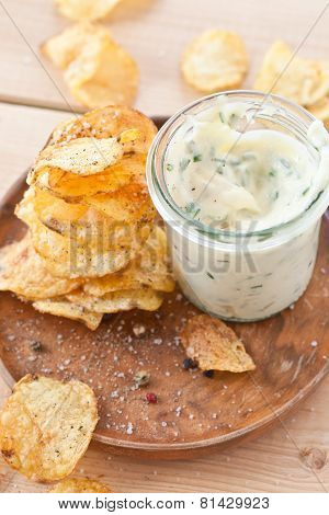 Homemade Chips With Dip