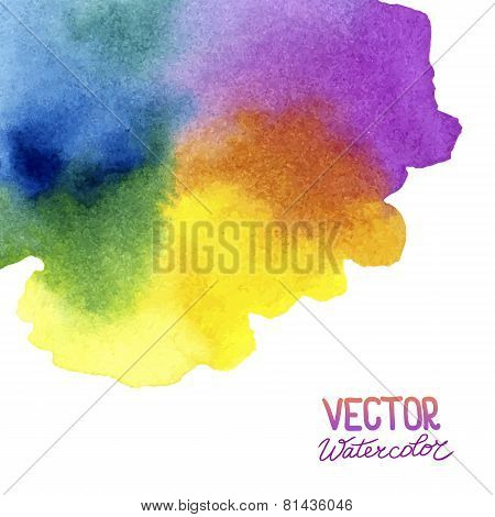 Absctract background with watercolor splash