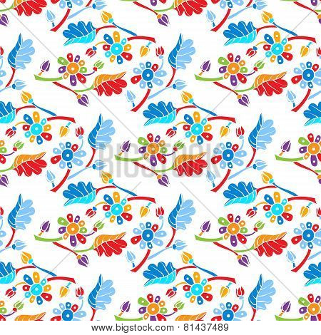floral seamless background vector