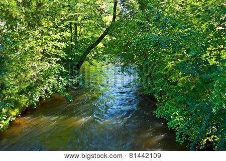 Beautiful River Wuerm In Munich