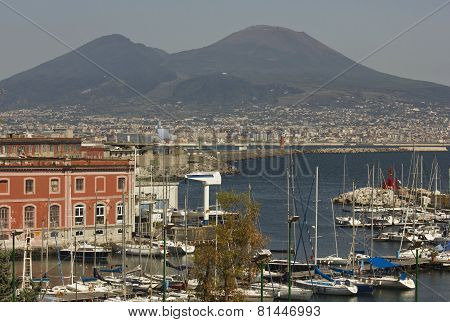 Mount Vesuvius, and the Gulf of Naples