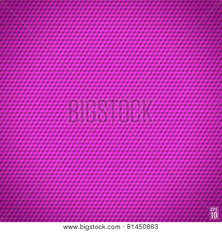 Violet seamless cubic texture. Vector
