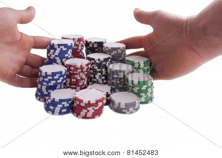 Pokerchips With Hands