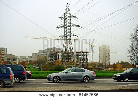 Vilnius City Fabijoniskes District And Energy Tower