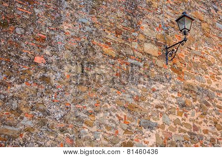 Lantern On An Old Wall