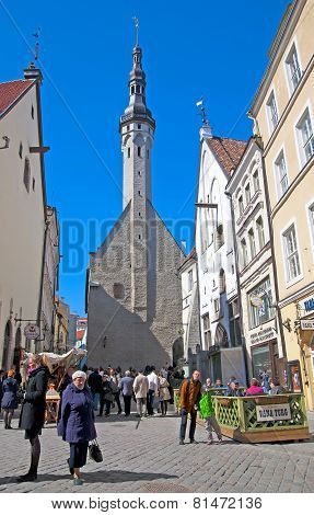 Tallinn. Estonia. Town Hall Tower