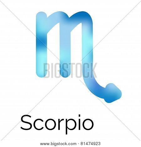 Zodiac Symbol Scorpio, Vector Sign