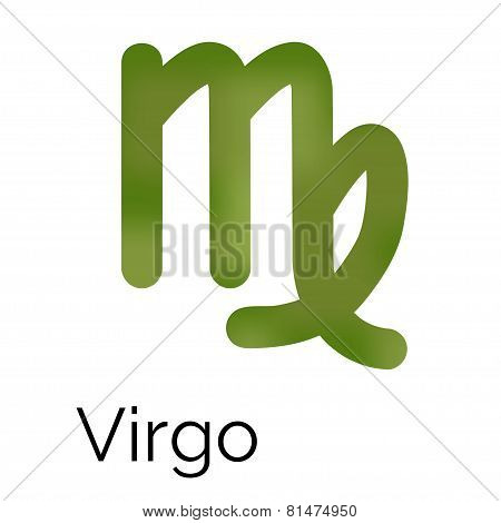 Zodiac Symbol Virgo, Vector Sign