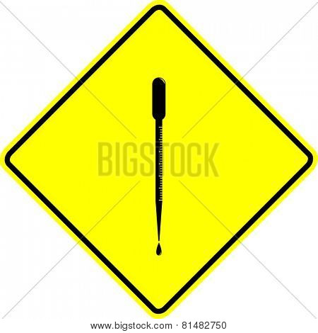 graduated pipette sign