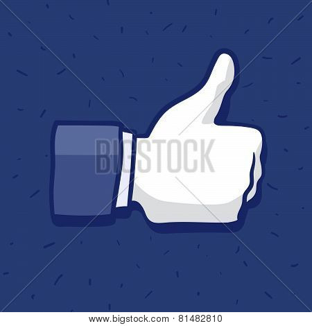 Illustration of Like Hand icon