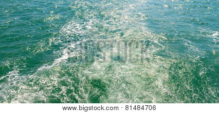 The Wake Of A Boat