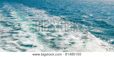 The Wake Of A Boat