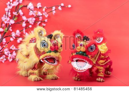 chinese traditional dancing lion