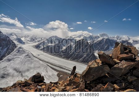 Fedchenko Glacier In Tajikistan